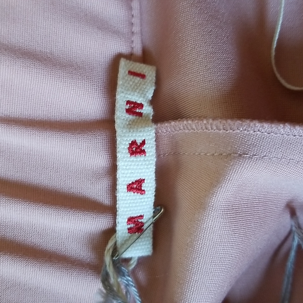Marni Elastic Waistband Stirrup Pants Sand Pink Tan Size US 6 - Picture 8 of 9